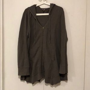 Great shape comfortable zip up hoodie.
